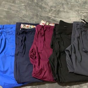 Bundle of 5 Grey’s Anatomy, Koi, Dickies Petite Large Scrubs.